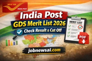 India Post GDS Merit List 2026 check result and cut off state wise PDF download
