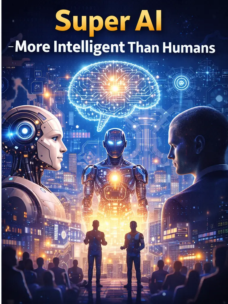 Artificial Intelligence (AI) Super AI artificial intelligence – future AI more intelligent than humans