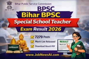Bihar BPSC Special School Teacher Exam Result 2026 merit list and result PDF download