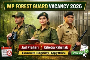 MP Forest Guard Vacancy 2026 Jail Prahari Kshetra Rakshak Notification Exam Date