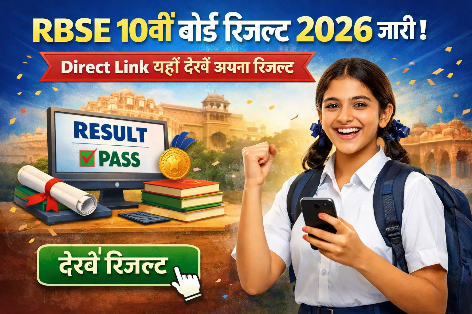 Rajasthan Board 10th Result 2026 - RBSE 10वीं परिणाम 20 मार्च 2026 तक Expected | jobnewsai.com